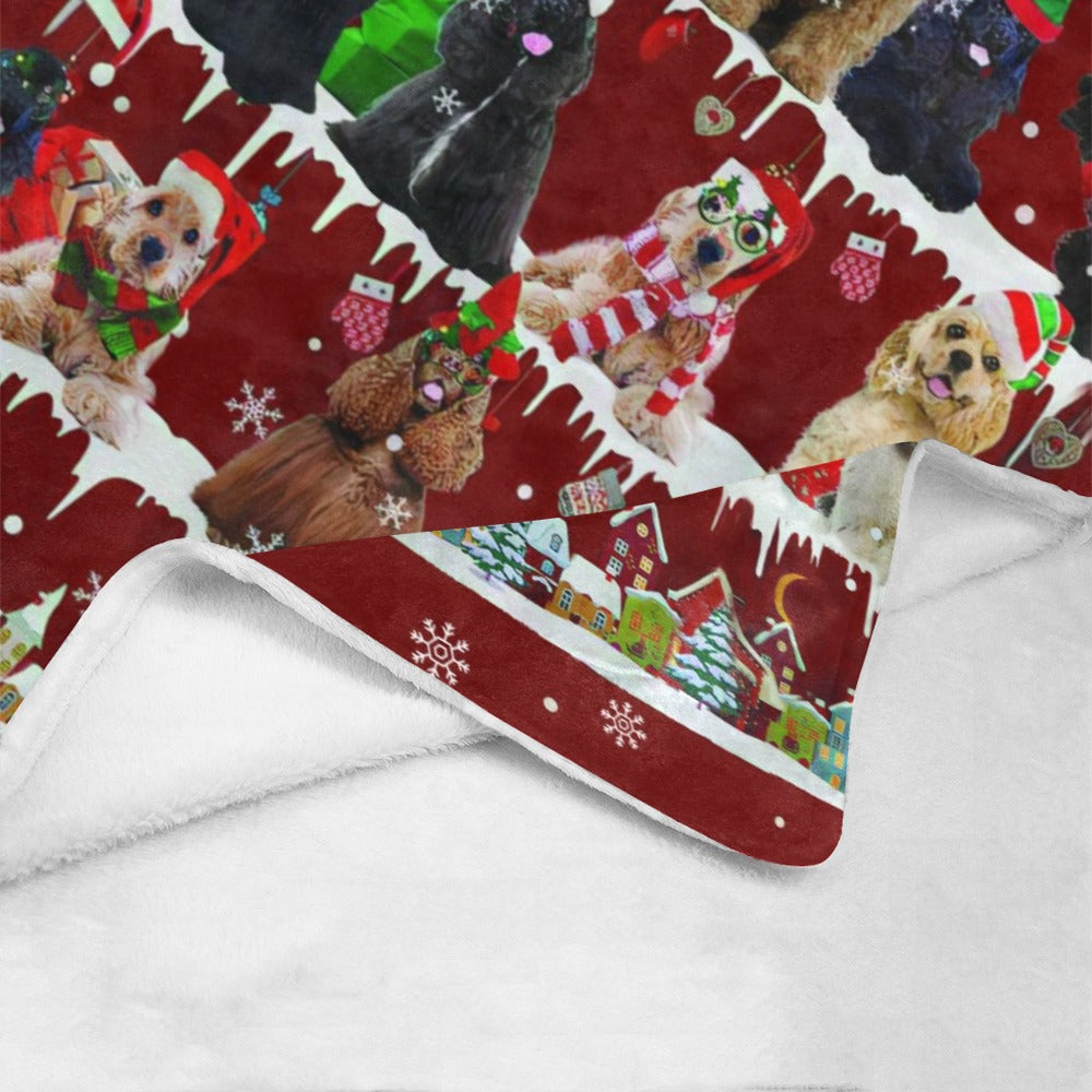American Cocker Spaniel fleece blanket, product image 4 of 4