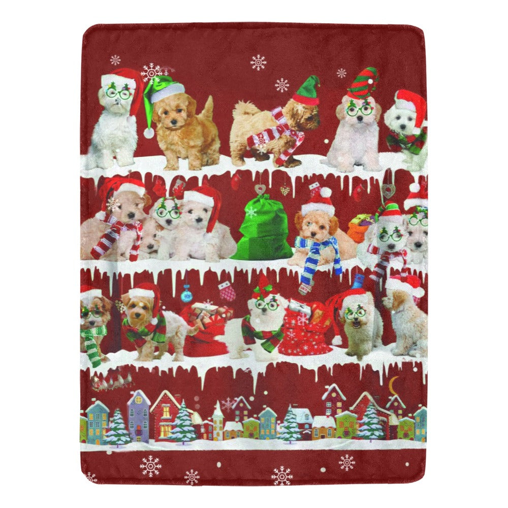 Maltipoo fleece blanket, product image 1