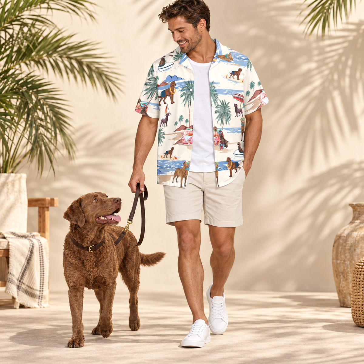 Chesapeake Bay Retriever Hawaiian Shirt