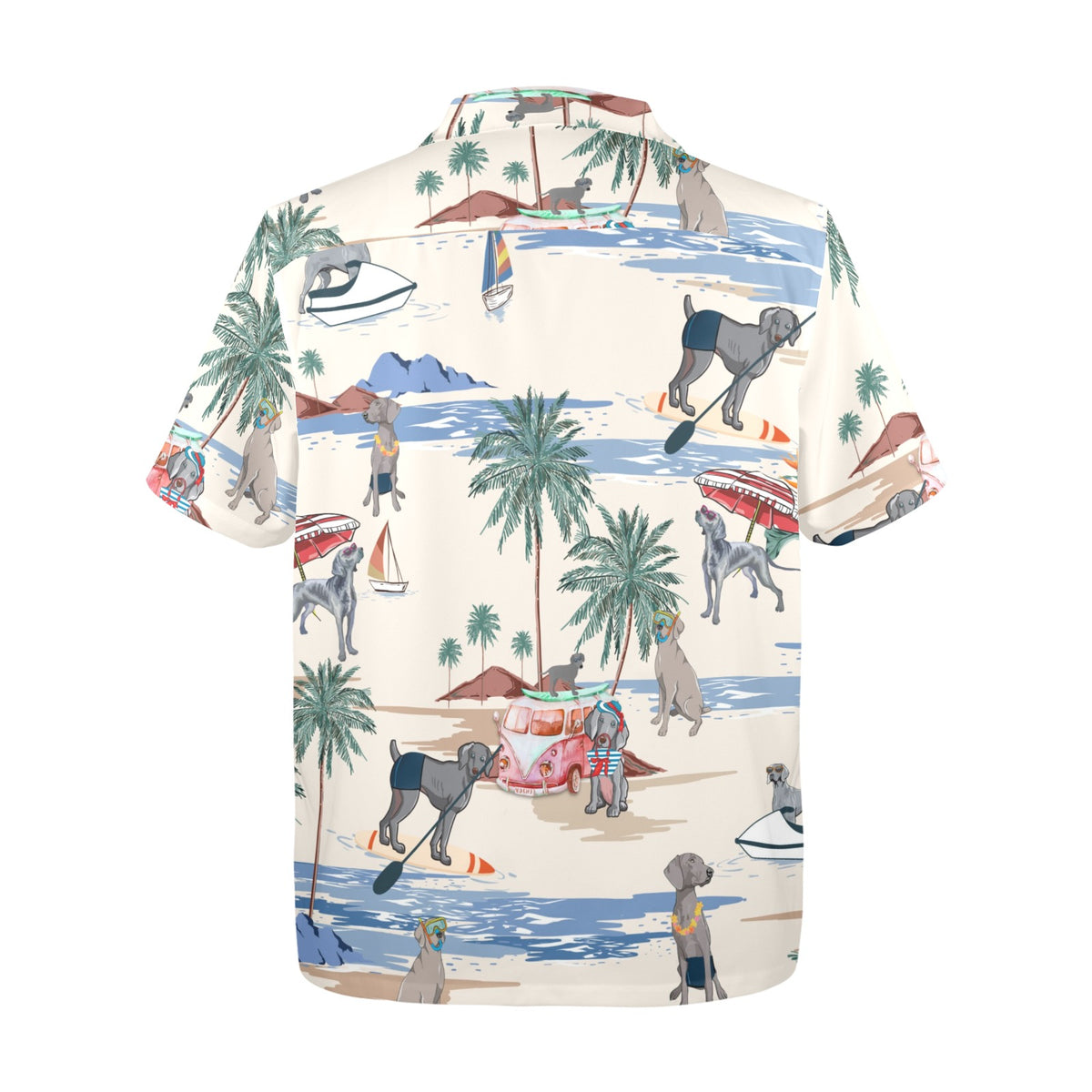 Cabana Club Weimaraner Hawaiian shirt