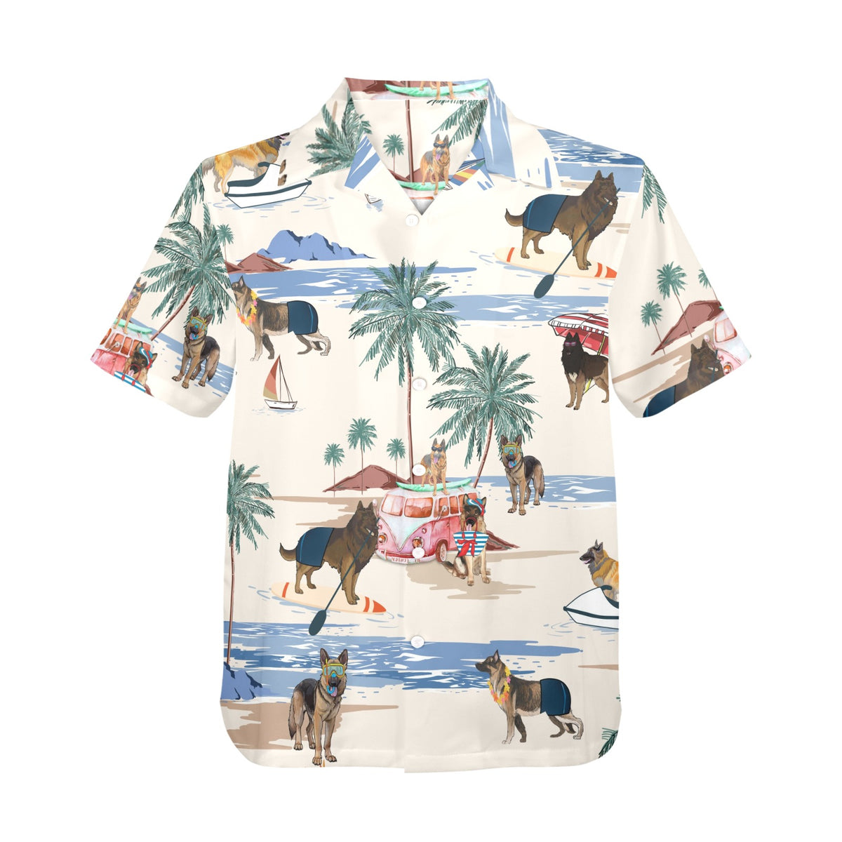 Tropical Belgian Tervuren shirt for dog owners