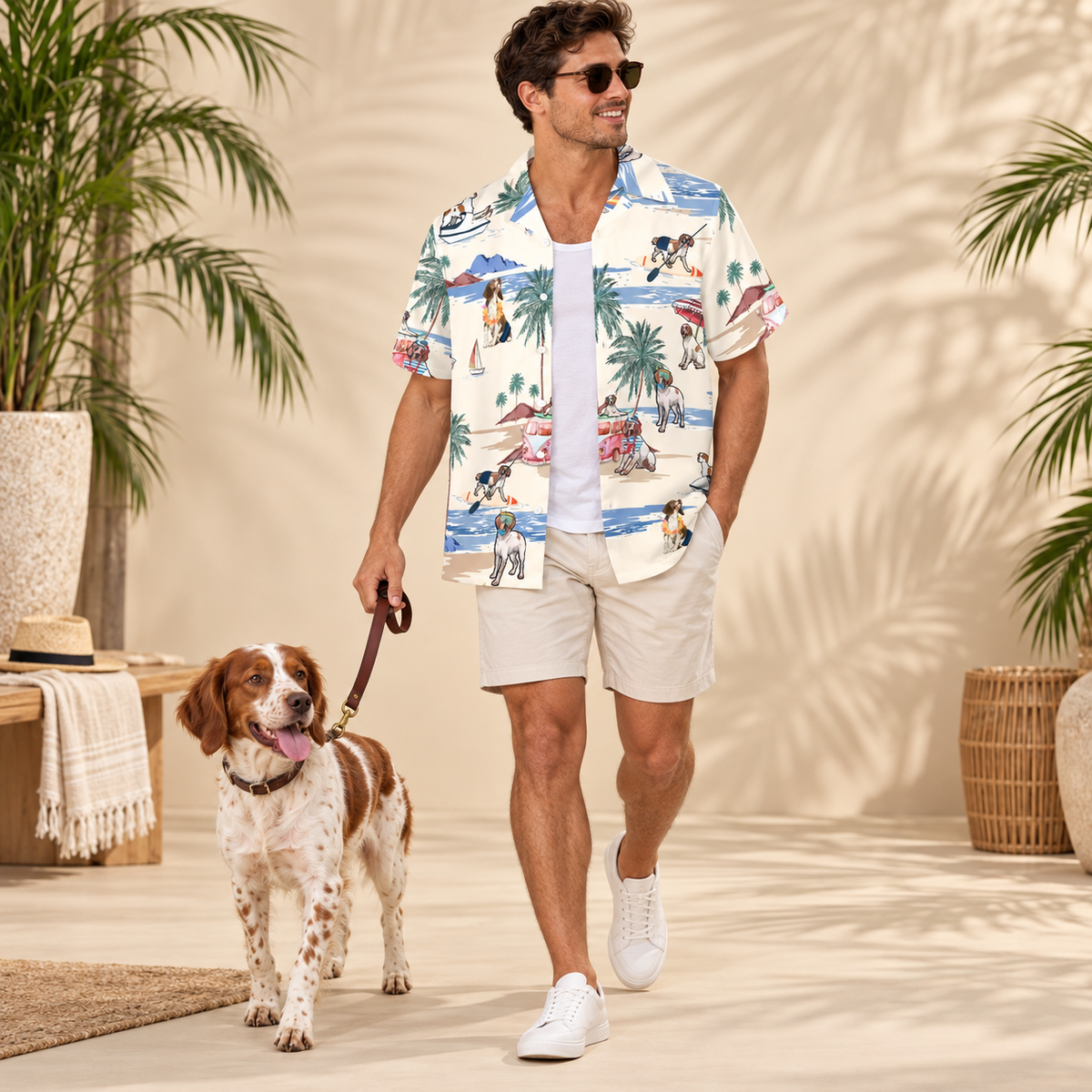 Men's Brittany Hawaiian shirt – front view