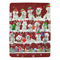 Maltese fleece blanket, product image 1