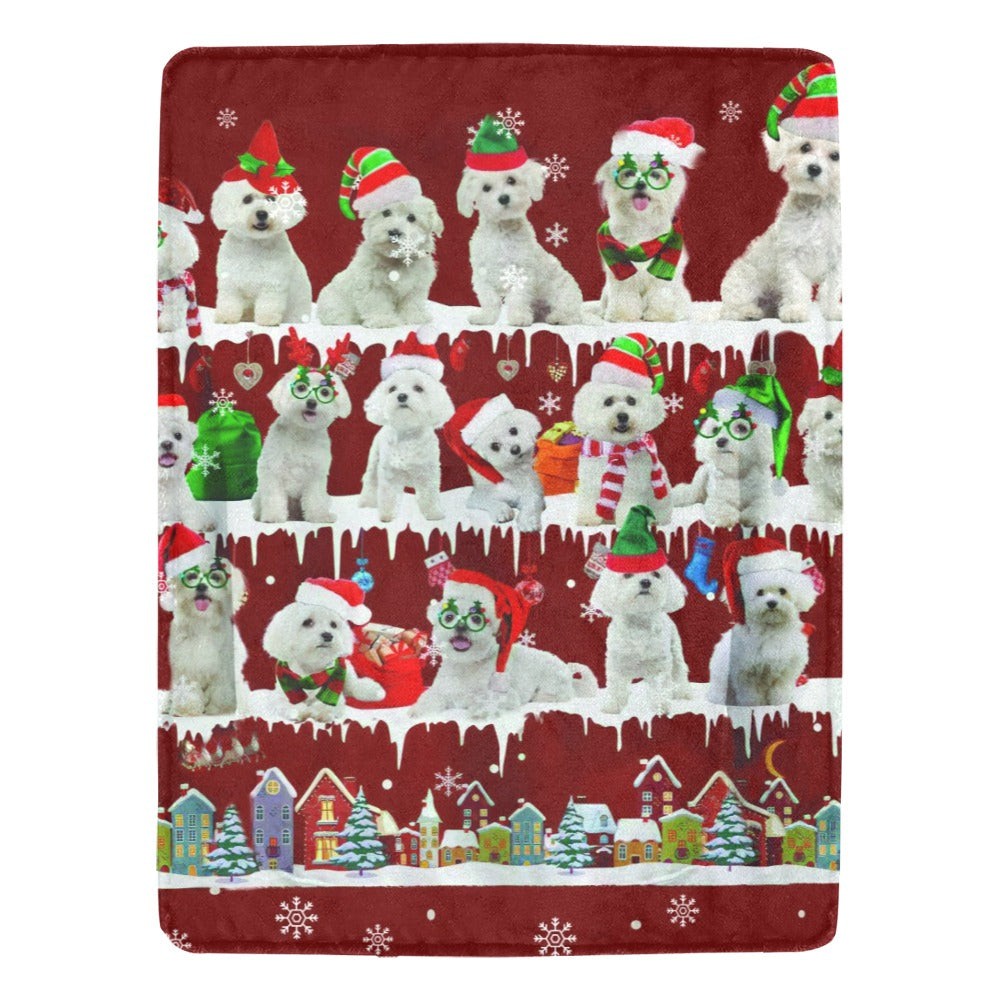 Maltese fleece blanket, product image 1