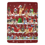 English Mastiff Santa Paws fleece blanket image 1 of 4