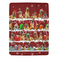 Boerboel Christmas fleece blanket, product image 1 of 4