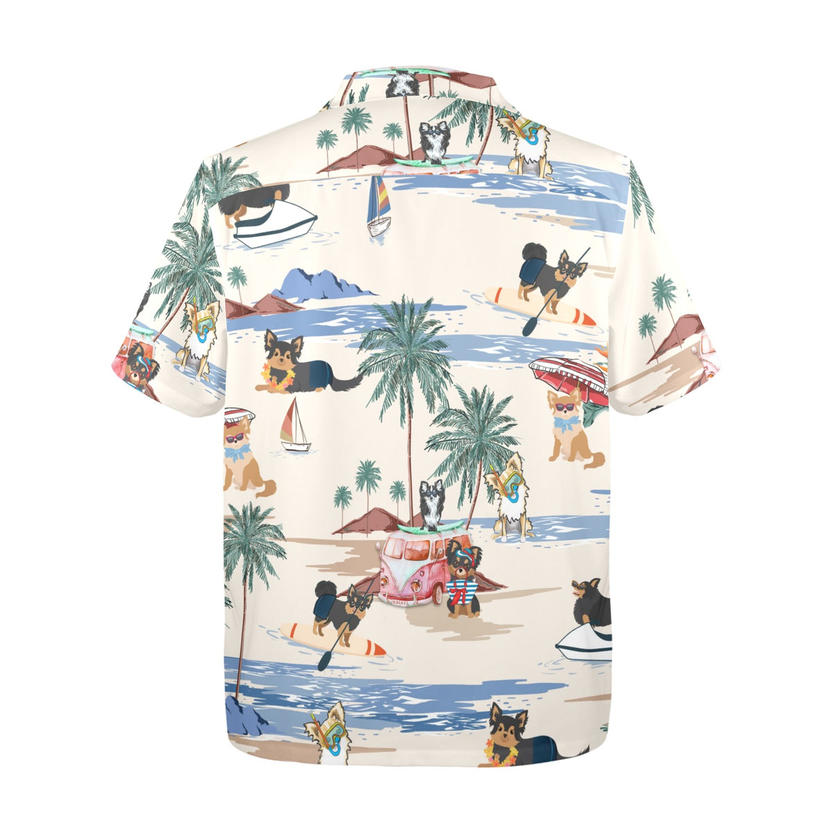 Chihuahua Longhair Hawaiian Shirt