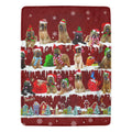 Briard Christmas fleece blanket, product image 1 of 4