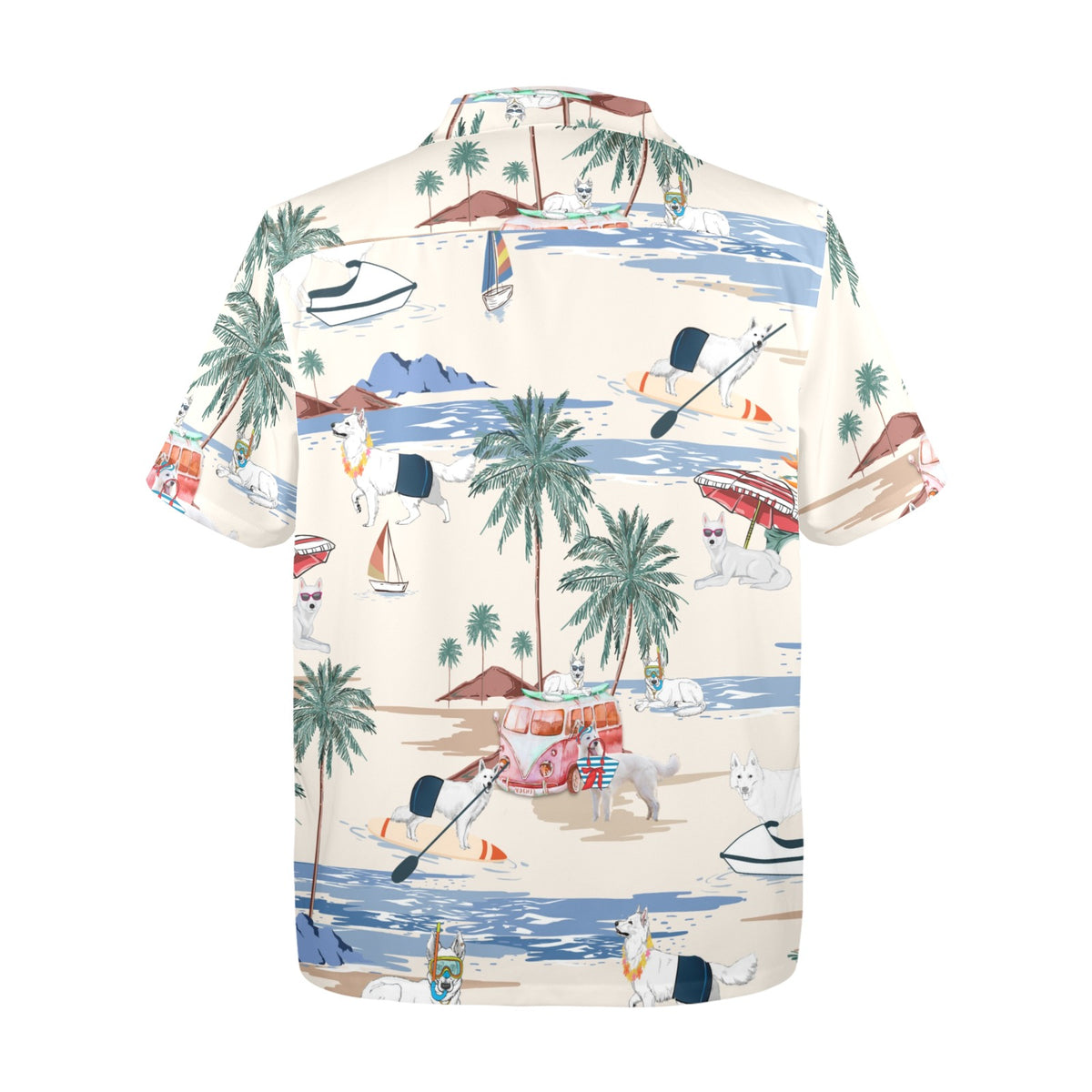 White Shepherd Hawaiian Shirt