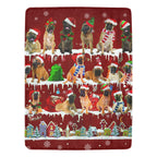 Bullmastiff Christmas fleece blanket, product image 1 of 4