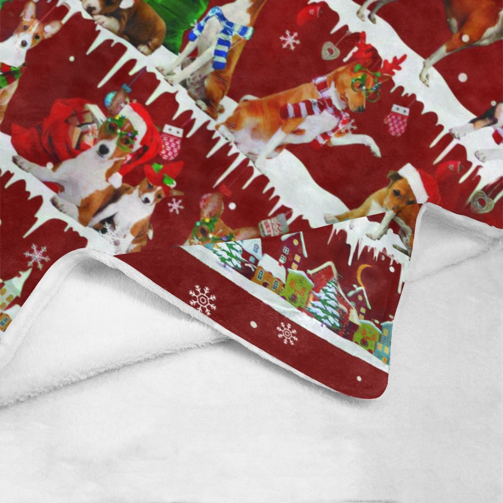 Basenji dog breed fleece blanket, product image 4 of 4