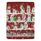 Old English Sheepdog fleece blanket, product image 1
