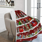 Finnish Lapphund Santa Paws fleece blanket image 2 of 4