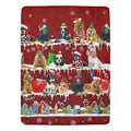 English Cocker Spaniel Santa Paws fleece blanket image 1 of 4