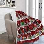 German Shorthaired Pointer Santa Paws fleece blanket image 2 of 4