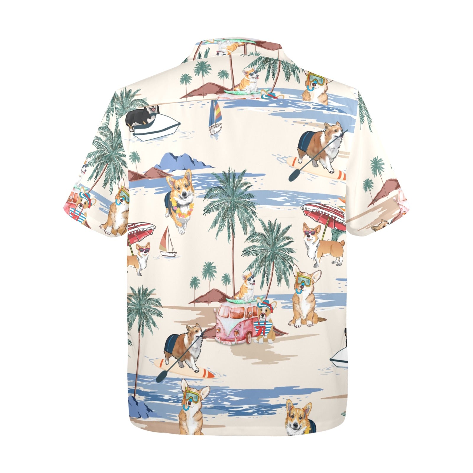Tropical Corgi shirt for dog owners